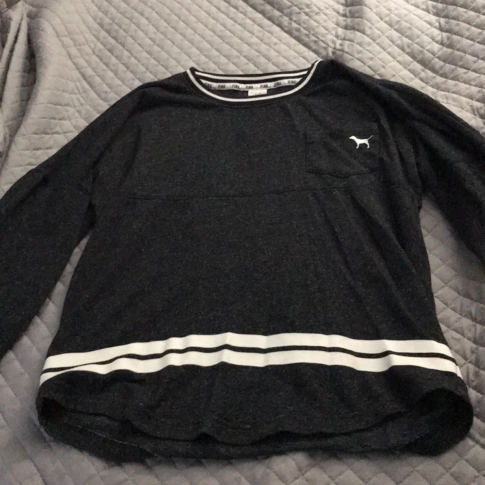 PINK Victoria Secret Grey Crewneck